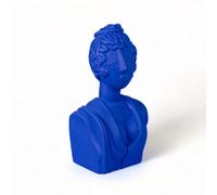 SELETTI - Magna Graecia Poppea Escultura Terracotta Bust Azul