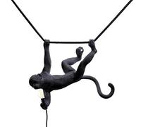 Seletti - Monkey Lámpara Exterior Colgante Swing Negro Seletti