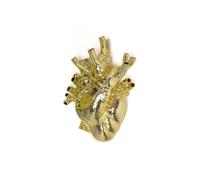 Seletti - Love In Bloom Giant Resin Heart Vase Gold