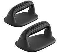 SELEWARE Barras de empuje para flexión, barras de soporte de mano, mango de goma suave que proporcionan un agarre cómodo para entrenamiento de fuerza de calistenia, estable y resistente, 500 libras