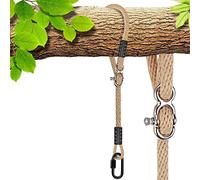 SELEWARE Kit de correas para colgar del árbol, cuerda ajustable rápida y fácil de colgar, hamaca para interiores y exteriores, rama de árbol, camping, parque infantil, accesorios (beige1, 40)