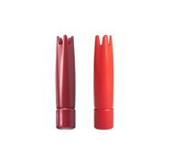 seleXions® Juego de 2 boquillas para adornar estrella, color rojo oscuro + blanco