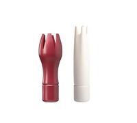 seleXions® Juego de 2 boquillas para adornar tulipán, color rojo oscuro + nácar