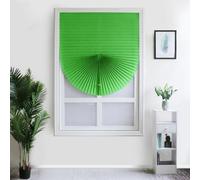 Self-Adhesive Blinds Self-Adhesive Pleated Blinds Half Blackout Window Curtains For Kitchen Bathroom Balcony Shades For Coffee/Office Window(Green,60 * 150)