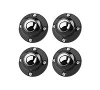 Self Adhesive Caster Wheels 4 Pack, 201 Stainless Steel Swivel Rollers for Furniture and Mop Buckets