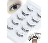 Self Adhesive Extensiones De PestañAs Wispy No Glue Eyelashes PestañAs Postizas Reutilizable Pre Glued Lashes Natural Look C Curl Soft And Comfortable DIY at Home by Obeyalash (Q214)