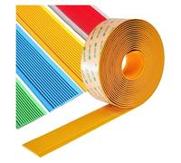Self Adhesive Flexible PVC Stair Nosing Treads Anti-Slip Strip, Edge Protector Staircases Step Trim for Indoor Outdoor(Orange,5cm)