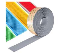 Self Adhesive Flexible PVC Stair Nosing Treads Anti-Slip Strip, Edge Protector Staircases Step Trim for Indoor Outdoor(Gray,3cm)