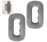 Self-Adhesive Fridge Lock Latch System, Fridge Lock, Refrigerator Lock for Kids, Multifunctional Anti-Pinch Cabinet Door Lock, for Prevent Protect Children Search The Refrigerators (Grey2Pcs)