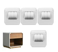 Self Adhesive Furniture Casters - 4pcs 360° Swivel Wheels, Heavy Duty Punch-Free Rollers | Universal Sticky Casters For Storage Boxes, Trash Cans, Tables & Flower Pots