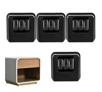 Self Adhesive Furniture Casters - 4pcs 360° Swivel Wheels, Heavy Duty Punch-Free Rollers | Universal Sticky Casters For Storage Boxes, Trash Cans, Tables & Flower Pots