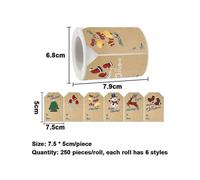 Self Adhesive Gift Tag Stickers -christmas Gift Tags- Decorative Stickers for Holiday Presents & Packages - Easy To Write& Peel