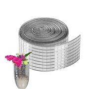 Self-Adhesive Mirrors Mosaic Tiles - Craft Mosaic Tiless | 5x5mm Mosaiic Glass Pieces on 4×120cm Strips | 3D Acrylic Mirror Stickers for Home Decoration | Disco Wall Art Tile Creative Project