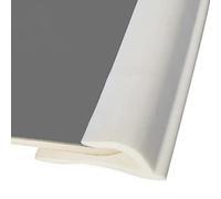 Self Adhesive PVC Soft Floor Transition Strip for Wood to Carpet,Carpet Edge Trim Area Rug Wrapping Strips, Flooring Mats Edge Safety Protector, 3.3 6. 610 13 16.4ft Long(White,5m(16.4ft))