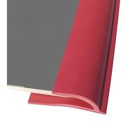 Self Adhesive PVC Soft Floor Transition Strip for Wood to Carpet,Carpet Edge Trim Area Rug Wrapping Strips, Flooring Mats Edge Safety Protector, 3.3 6. 610 13 16.4ft Long(Red,2m(6.6ft))