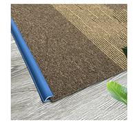 Self Adhesive PVC Soft Floor Transition Strip for Wood to Carpet,Carpet Edge Trim Area Rug Wrapping Strips, Flooring Mats Edge Safety Protector, 3.3 6. 610 13 16.4ft Long(Light Blue,2m(6.6ft))