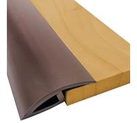 Self Adhesive Threshold Strips Floor Cover Bar,PVC Carpet Floor Transition Strip, Lightweight Vinyl Flooring Edge Trim, for Front Door Doorways(Dark Brown,120cm/47.2in)