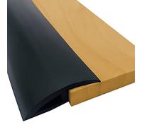 Self Adhesive Threshold Strips Floor Cover Bar,PVC Carpet Floor Transition Strip, Lightweight Vinyl Flooring Edge Trim, for Front Door Doorways(Black,90cm/35.4in)