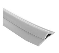 Self Adhesive Waterproof Floor Transition Strip Wood to Tile,Soft PVC Carpet Edge Trim for Doorways, Easy to Install, for Home/Engineering(Gray,Length 115cm/45 in)
