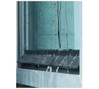 Self-Adhesive Waterproof Window Rain Stopper, Black Rubber Sealing Strip for Sliding Doors & Windows, Prevents Water Backflow(500cm)