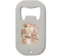 Self Care and Daily Motivation Essentials - Abridor de botellas de acero inoxidable, color plateado