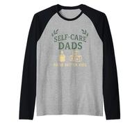 Self Care Dad SPA Day Bienestar de los Hombres Humor Bienestar Relajado Bienestar Camiseta Manga Raglan