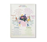 Self Care Gift Poster Happy Chemicals Mental Health Science of Happiness Wall-Art for Personal Growth Mindfulness Neurotransmitters Chart(Unframed,08x12inch(20x30cm))