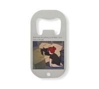 Self Care is Putting Your Face on a Very Soft Cat Funny Meme - Abridor de botellas de acero inoxidable, color plateado
