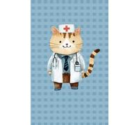 Self-Care Journal For Diabetics. Insulin, glucose and medication tracking. Track your symptoms and mood.: Paperback, Matte 5''x8'' Cream Paper. 100 pages with cat-doctor cover design.