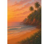 Self Care Planner - Golden Sunset Beach: A peaceful space to track habits, practice mindfulness, and reflect on your emotional well-being