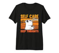 Self Care Time Deep Thoughts Capibara - Dueño de Mascotas para roedores Camiseta Premium