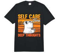 Self Care Time Deep Thoughts Capibara - Dueño de Mascotas para roedores Comfort Colors Adult Heavyweight T-Shirt
