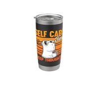 Self Care Time Deep Thoughts Capibara - Dueño de mascotas para roedores Vaso térmico de acero inoxidable de doble pared
