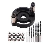 Self-center drill jig, center spinner drill gig: With screwed on both ends, the center spinner drill guide ensures safe clamps and accurate posicioning, and breaking taps, accurate hole drilling