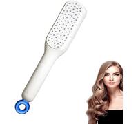 Self-Cleaning Anti-Static Massage Comb, Retractable Soft 3D Air Cushion Self Cleaning Hair Brush Massager Hairbrushes,Easy Clean Airbag Comb for All Hair Types. (white)