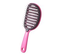 Self Cleaning Brush, Gentle Hair Tool, Vented Airflow Brush, Peel Off Liner, for Ladies Girls Kids Home Daily Travel Styling Relajation Wet Dry Long Short Hair Use Frizz Control Detangling Scalp
