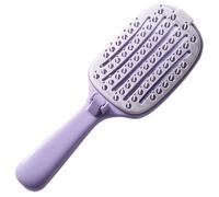Self-cleaning Hair Brush, Foldable Hairstyling Supplies, Anti-Static Self Cleaning Hair Brush For All Hairs Types For Women Girls Ladies Wives Mothers Home Salon Hotel Travelers Swimmers Swimming Pool