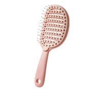 Self-Cleaning Hair Brush, Gentle Curved Vented Detangling Brush for Dry or Wet Hair, Thick, Curly, Straight Tresses, Ladies, Girls, Kids, Home, Daily Use