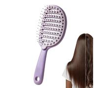 Self Cleaning Hair Brush, Gentle Detangling Vented Tool, 8.9x3.23x1.73 Inches Curved Comb, Styling Accessory with Dry Wet Function, Household Gadgets for Thick Curly Straight Ladies Girls Kids & Daily