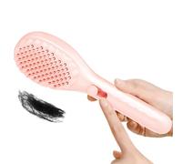 Self-Cleaning Hair Brush, portátil Telescopic Comb, masajeador antiestatico, multifunción Styling Tool for Girls, Women, Daily Grooming and Travel Use