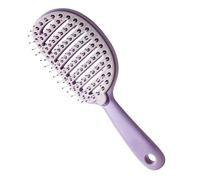 Self Cleaning Hair, Gentle Detangling Brush, Curved Vented Hair Brush, Soft Sturdy Bristles Easy Clean Design, Cómodo Grip Efficient Detangling for Dry Wet Thick Curly Straight Use