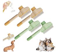 Self-Cleaning Pet Flea Comb Grooming Brush, 2025 New Grooming Brush Flea Comb for Cats and Dog, Pet Flea Comb for Cats & Dogs, Pet Grooming Brush for Short&Long Hair (Mix)