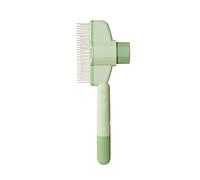 Self-Cleaning Pet Flea Comb Grooming Brush,For Cats And Dogs - Suitable For Short/Long Hair, Durable Self-Cleaning Pet Comb. (Green,20cm)