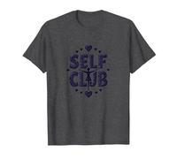 Self Club: Diseño empoderador para entusiastas del Amor Propio Camiseta, Hombre, Jaspeado Oscuro, S