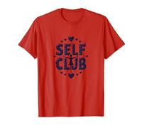 Self Club: Diseño empoderador para entusiastas del Amor Propio Camiseta, Hombre, Rojo, 3XL