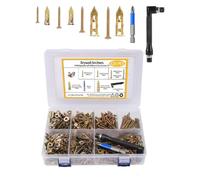 Self Drilling Drywall Screws | 420 Piece Steel Bolts Mounting Hardware | Wa