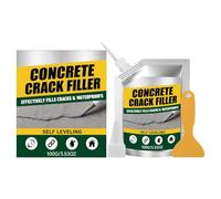 Self Leveling Concrete Repair, Strong Bond Crack Filler | Strong Bond Concrete Repair for Indoor, Outdoor, Garage Floor, Basement & Roof