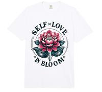Self-Love Blossoming Women's Empowerment Comfort Colors Adult Heavyweight T-Shirt