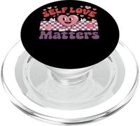 Self Love Matters - Diseño Motivacional de corazón PopSockets PopGrip para MagSafe