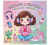 Self-Love Therapy: Bold & Beautiful Coloring Book for Women: Empower Your Mind and Soul with Easy, Relaxing Designs for Stress Relief and Self-Care